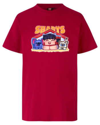 Shadys   Kæledyr   Tee   Rød   T - Shirt   Geekd   Dk