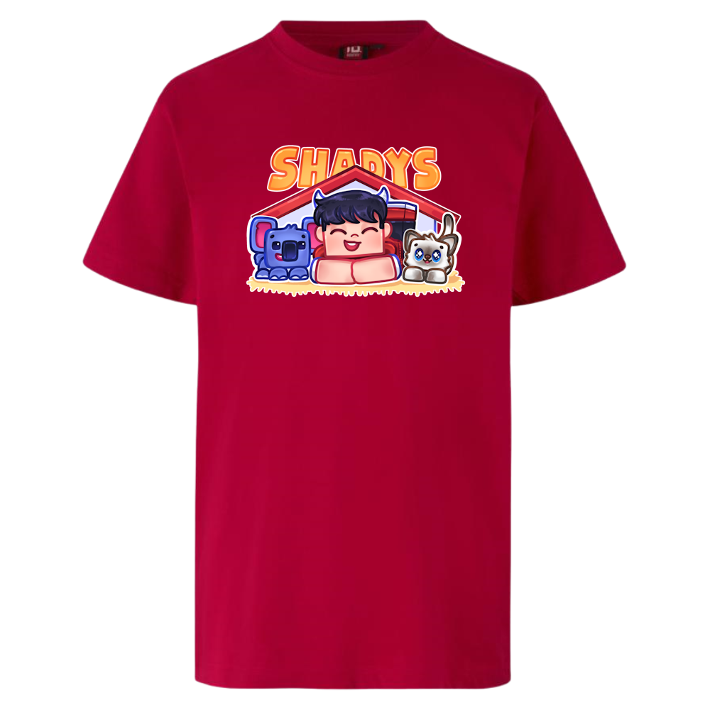 Shadys   Kæledyr   Tee   Rød   T - Shirt   Geekd   Dk