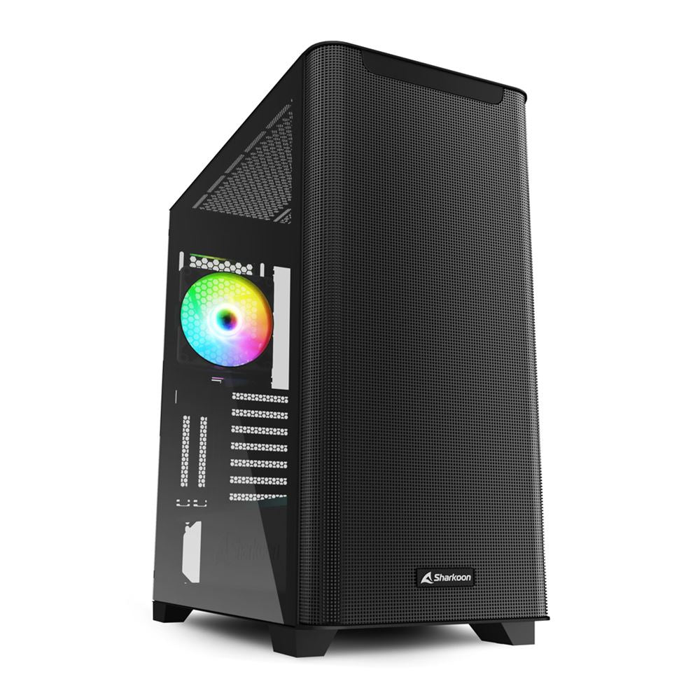Sharkoon   M30   Rgb    Tower   Case    Black    Tempered   Glass