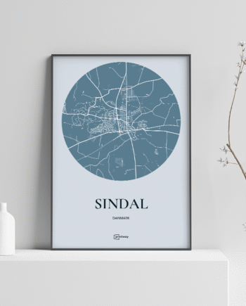 Sindal Plakaten Havblå