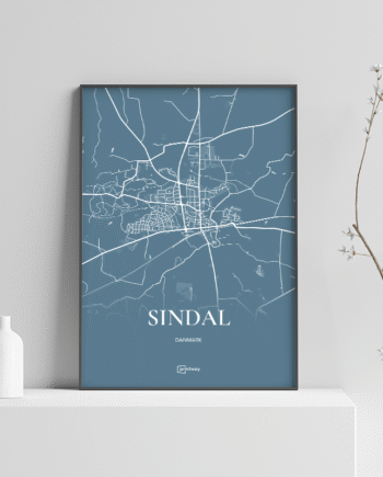 Sindal Plakaten Havblå