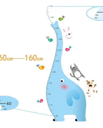 Sjov   Og   Flot   Målebånds   Wallsticker    Elefant    Fra   60 - 160cm