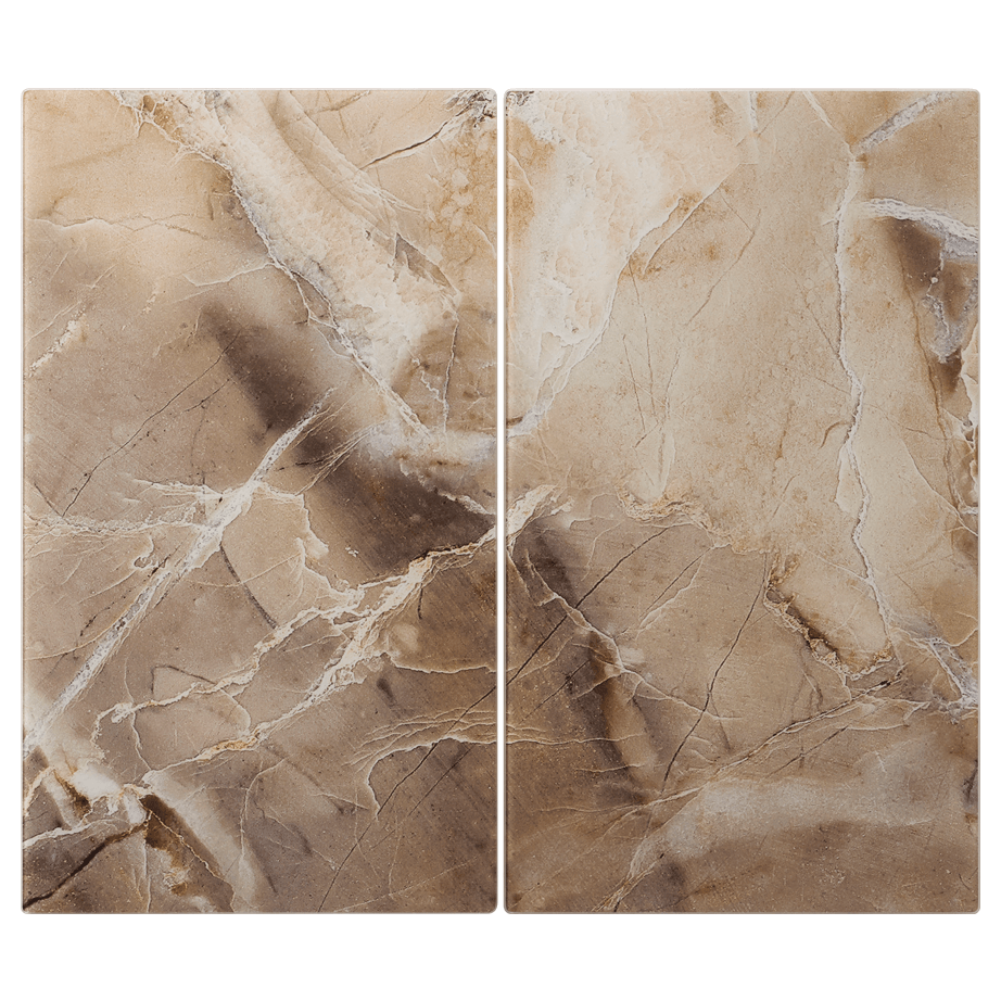 Skærebrætter   I   Hærdet   Glas    Beige   Marmor