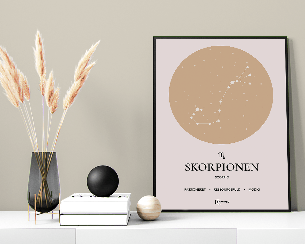 Skorpionen Stjernetegn Plakat