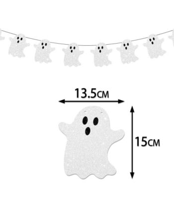 Skræmmende   Og    U   Hyggelig   Halloween   Pynt    Hvide   Spøgelser