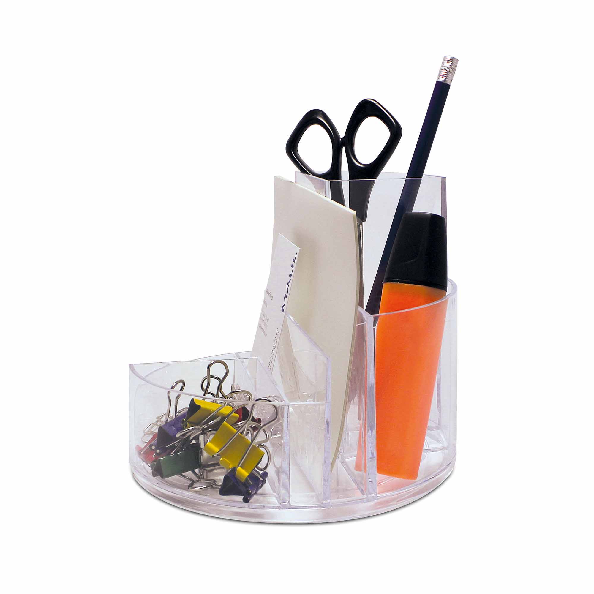 Skrivebordsorganizer Maulroundbox Transparent