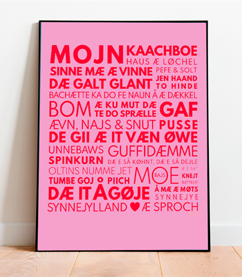 Snak   æ   Sproch   Pink   Rød
