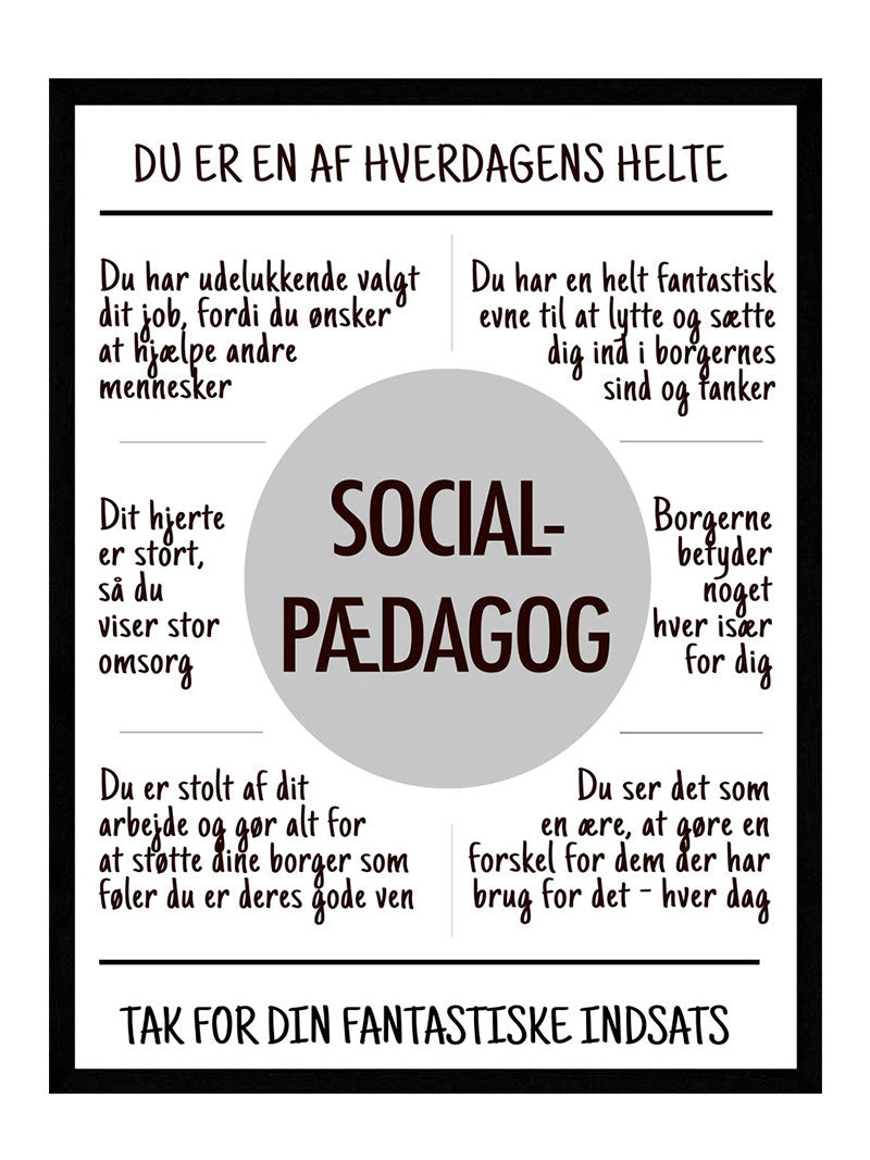 Socialpædagog   Plakat