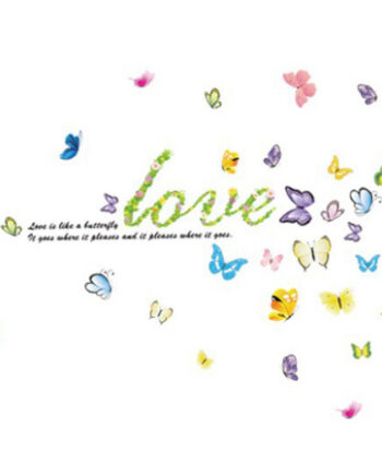 Sød   Wallsticker   Med   Butterfly   Love    Kærlighed   Og   Sommerfugle