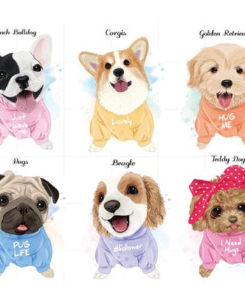 Sød   Wallsticker   Med   Hundehvalpe        Nuttede   Hundehvalpe