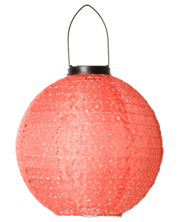 Solcelle   Lanterne    Rund    Pink