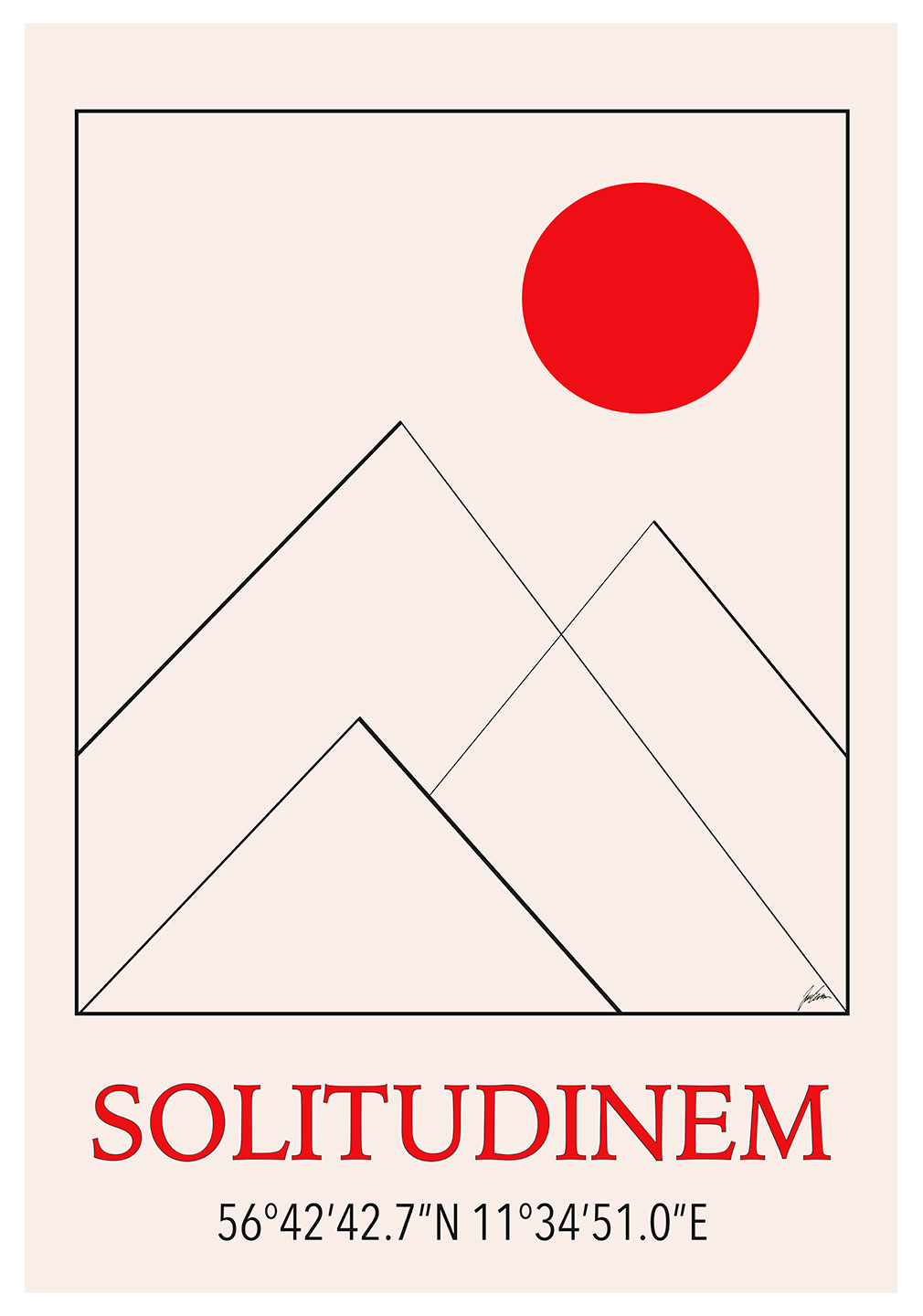Solitudinem   Af   Justesen   Plakater