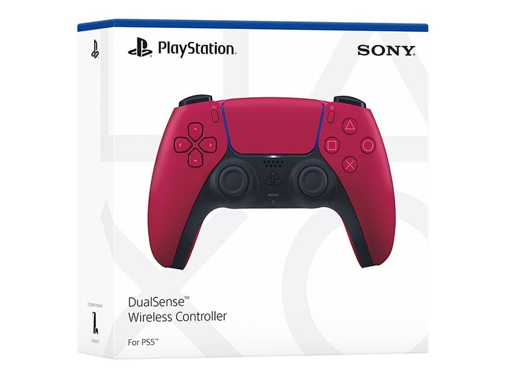 Sony   Dualsense   Gamepad   Sony   Playstation       Sort   Rød   Controller   Geekd   Dk