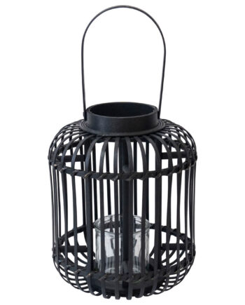 Sort   Lanterne   I   Rattan    Stor    Helena