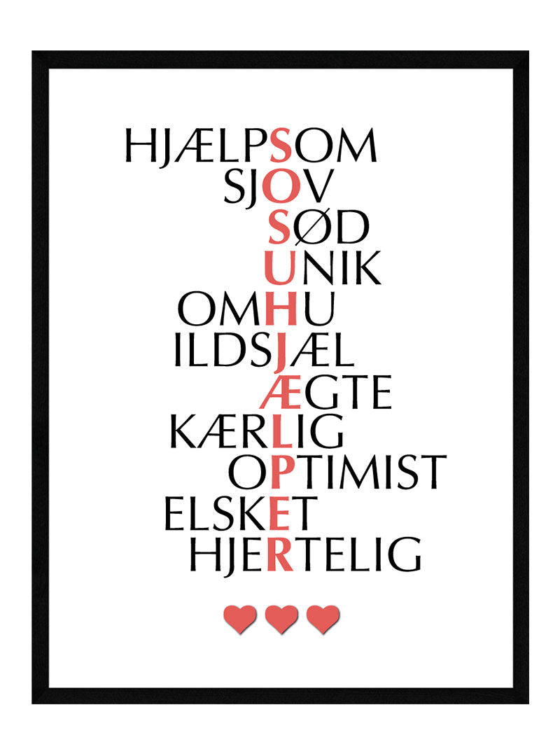 Sosu - Hjælper   Citat   Plakat