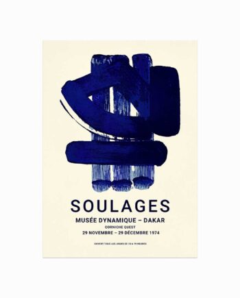 Soulages   Plakat   01    Le   Musée   Dynamique   De   Dakar