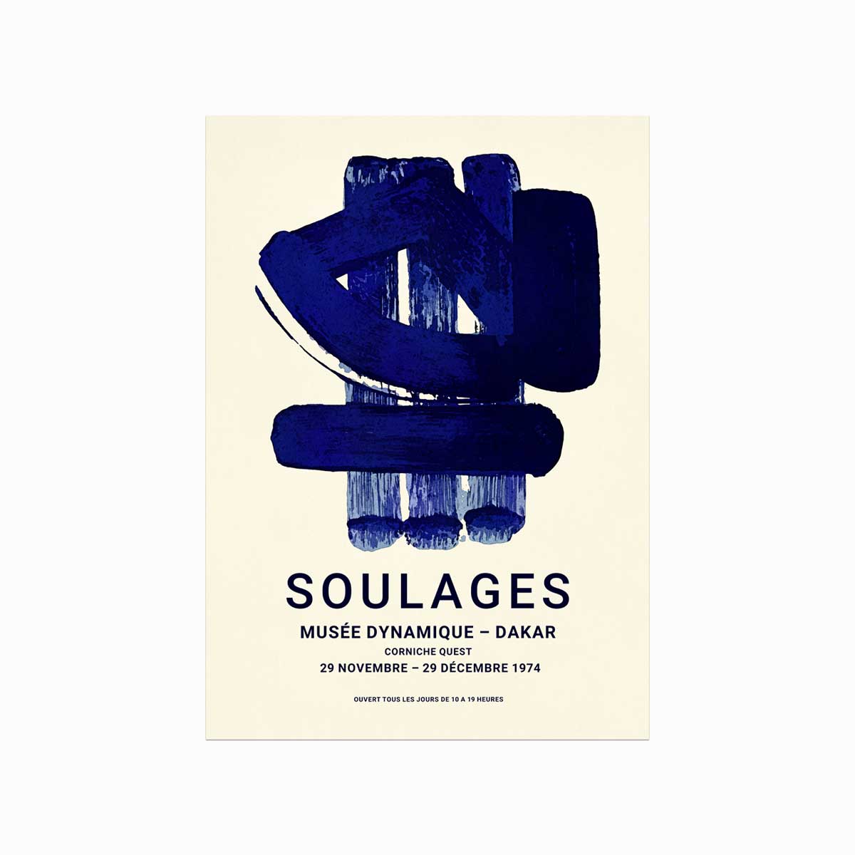 Soulages Plakat 01 Le Musée Dynamique De Dakar