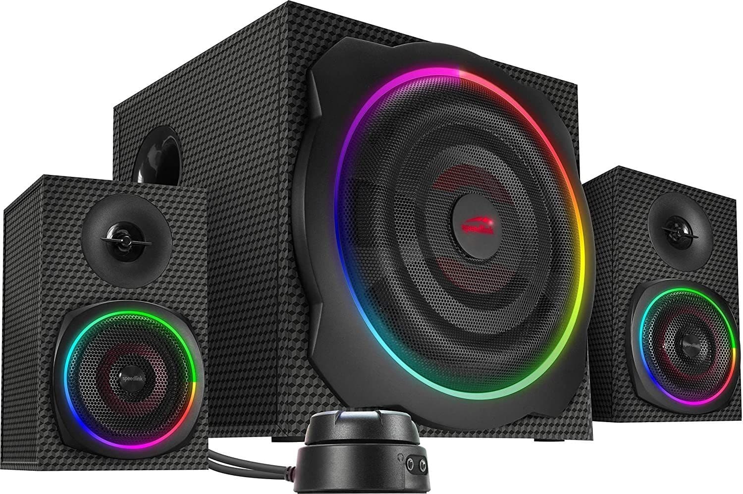 Speedlink   Gravity   Carbon   Rgb           Gaming   Højtaler   System   Højttaler   Geekd   Dk