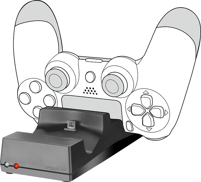 Speedlink   Jazz   Usb   Oplader     Til   Ps4    Sort   Charging   Dock   Geekd   Dk