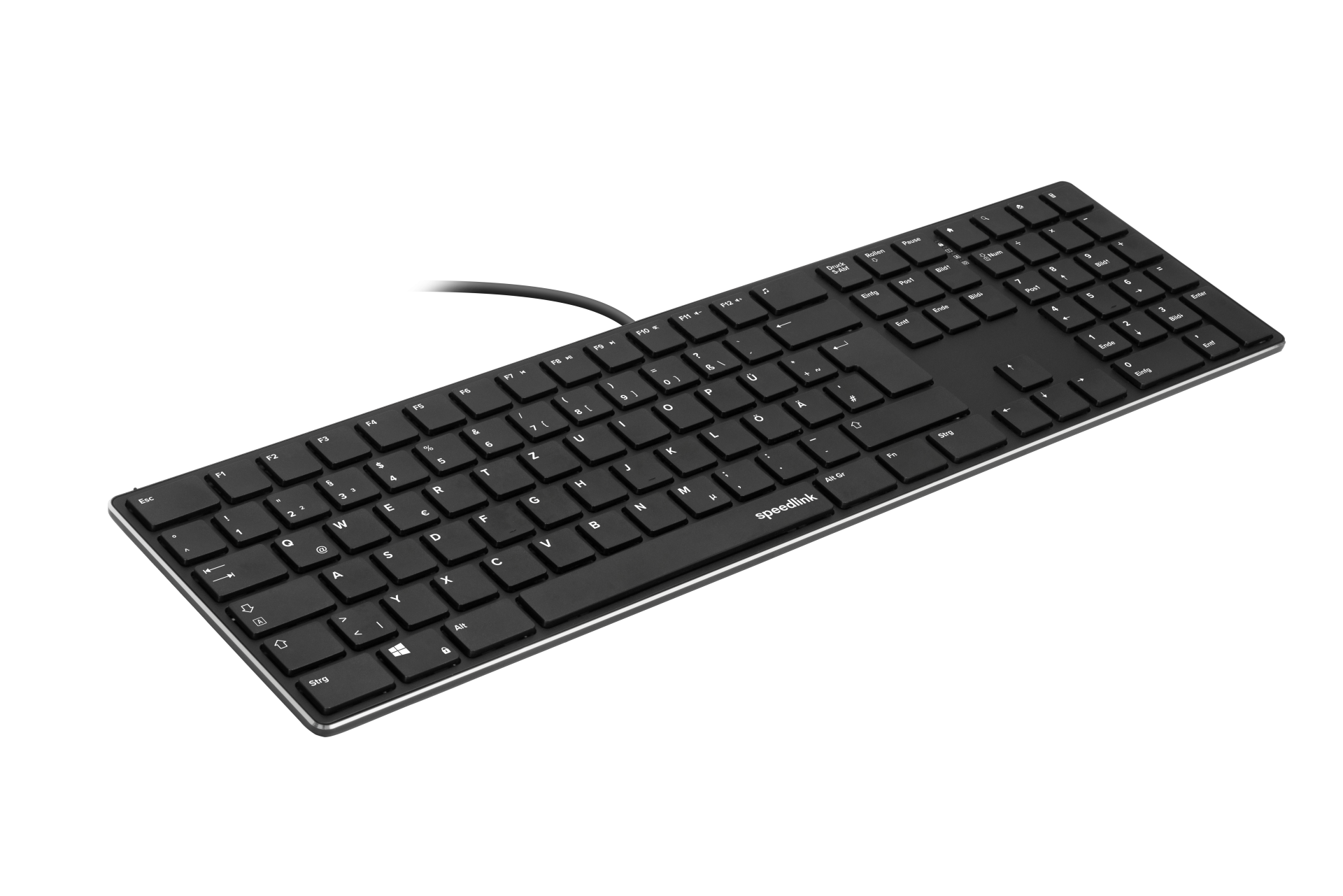 Speedlink   Riva   Slim   Metal   Scissor   Keyboard    Black   Nordic   Layout   Tastatur   Geekd   Dk