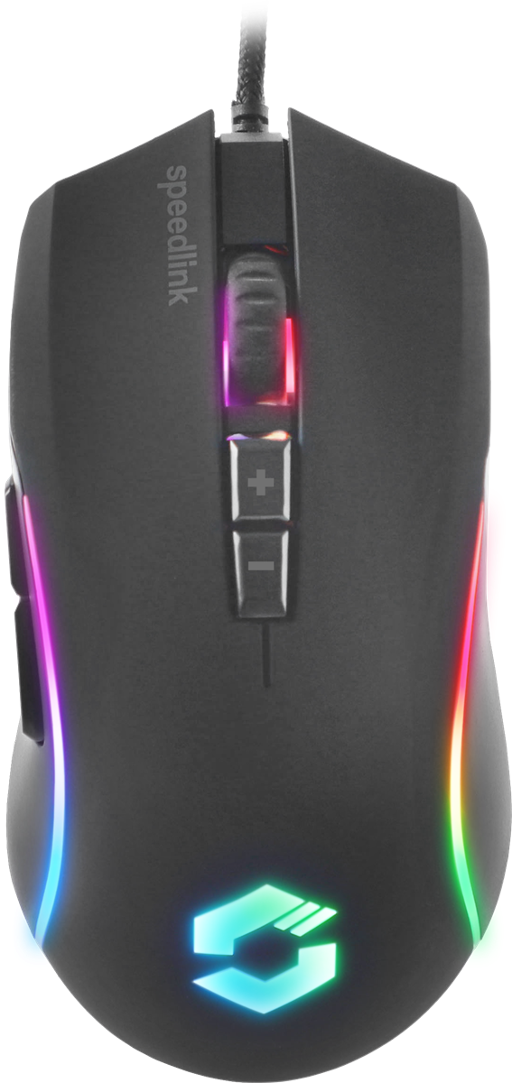 Speedlink   Zavos   Gaming   Mouse    Rubber   Black   Mus   Geekd   Dk