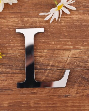 Spejl   Bogstav   Wallsticker    Unikke   Dekorationer   Til   Dit   Hjem    Bogstav :  L