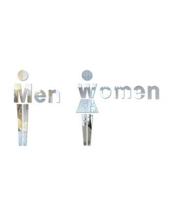 Spejl   Toilet   Skilt    Sjov   Og   Flot   Toilet   Spejl   Wallsticker    Men     Women