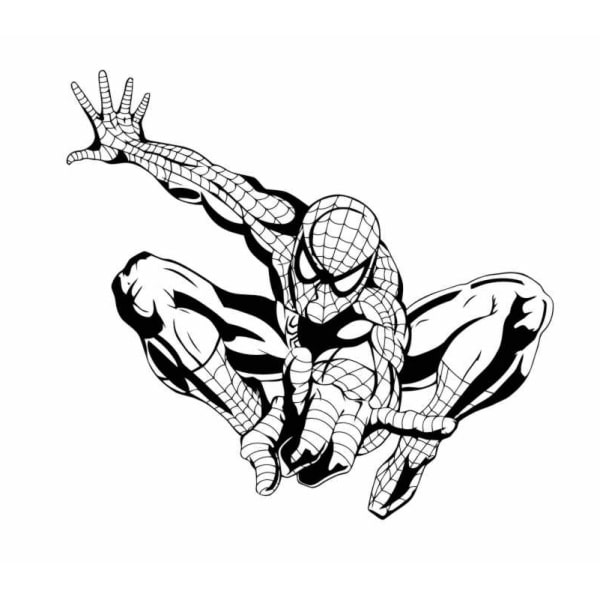 Spiderman Wallsticker Spiderman Vogter Her 60x55cm