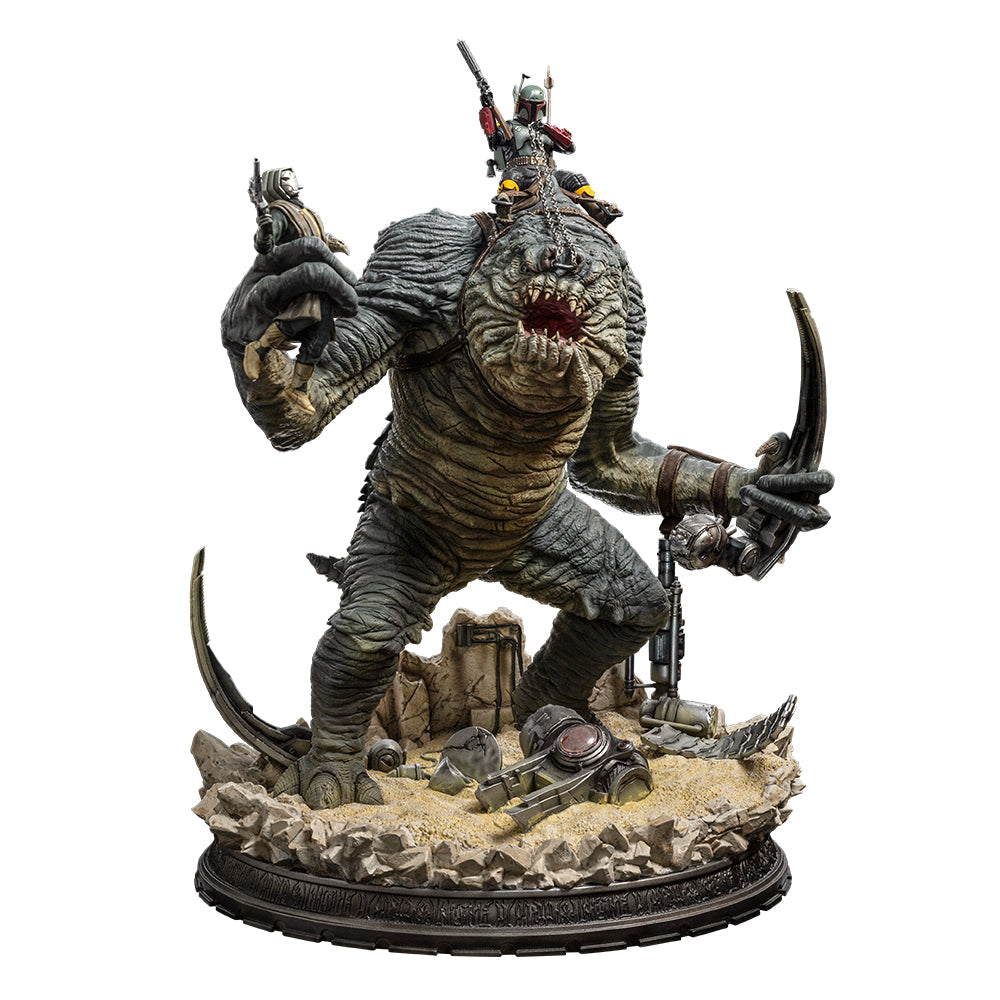 Star   Wars   Boba   Fett     Rancor     Demi   Scale       20   Statue   Geekd   Dk
