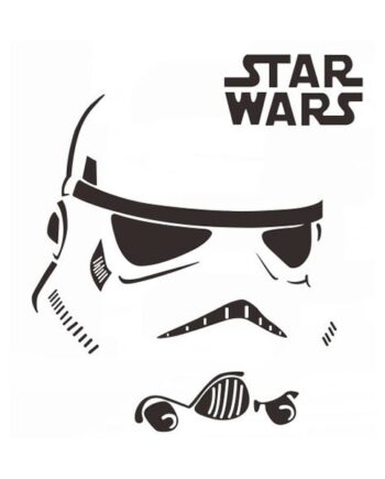 Star   Wars   Wallsticker    Stormtrooper   Maske    41x32cm
