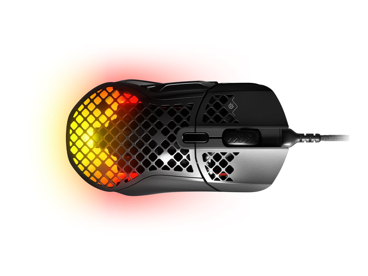 Steelseries   Aerox       Optisk   Kabling   Sort