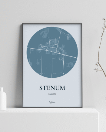 Stenum Plakaten Havblå