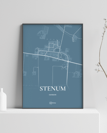 Stenum Plakaten Havblå