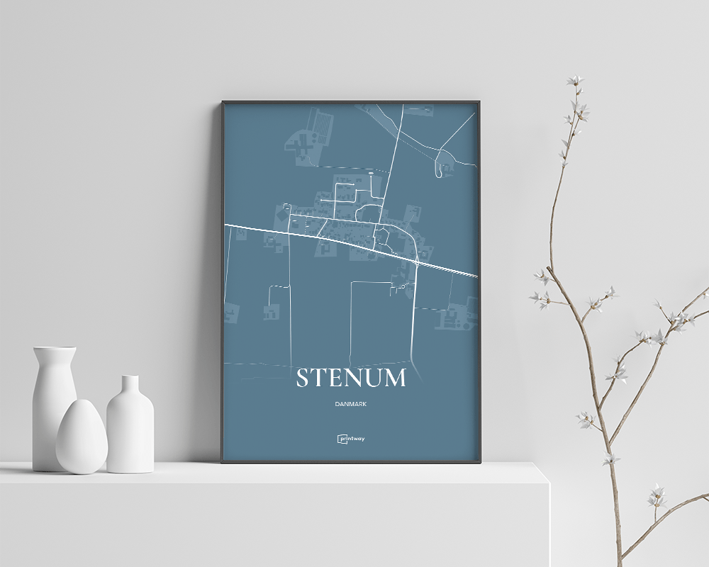 Stenum Plakaten Havblå