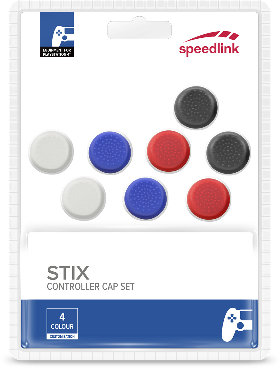 Stix   Controller   Cap   Set   For   Ps5   Ps4   Switch   Multicolor   Controller   Grip   Geekd   Dk
