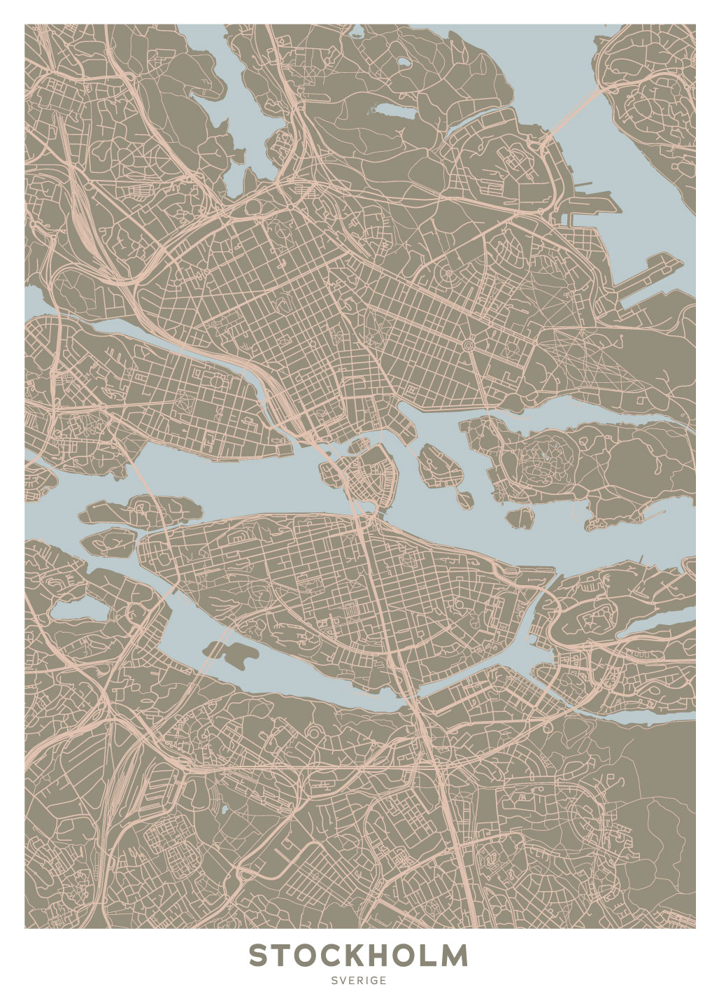 Stockholm   Kort   Af   Illux