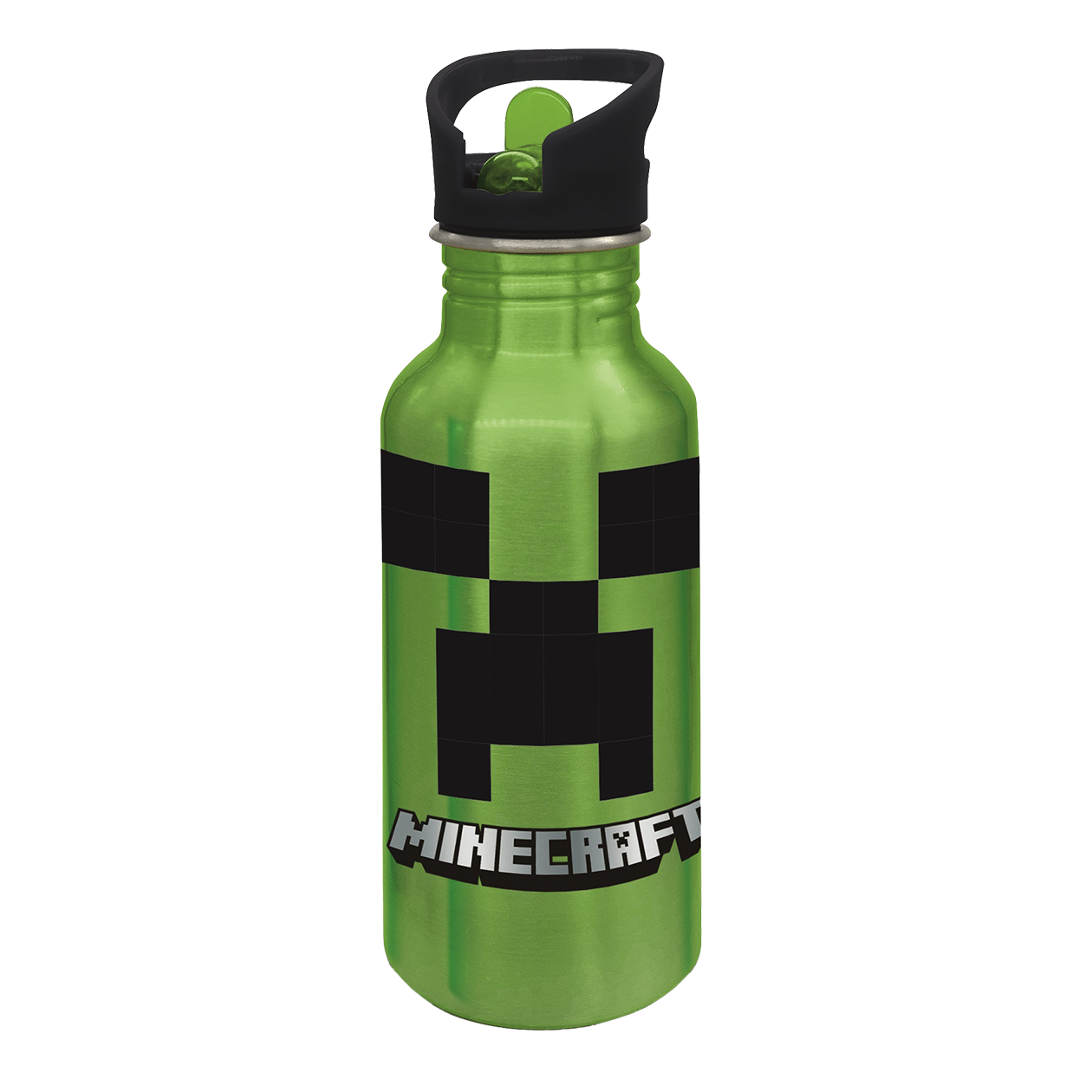 Stor     Minecraft   Aluminium   Drikkedunk   Med   Sipper   545   Ml   Geekd   Dk