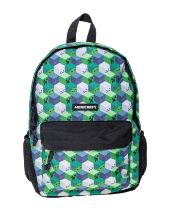Stor   Minecraft   Backpack   H38   X   W28   X   D13   Cm   Taske   Geekd   Dk