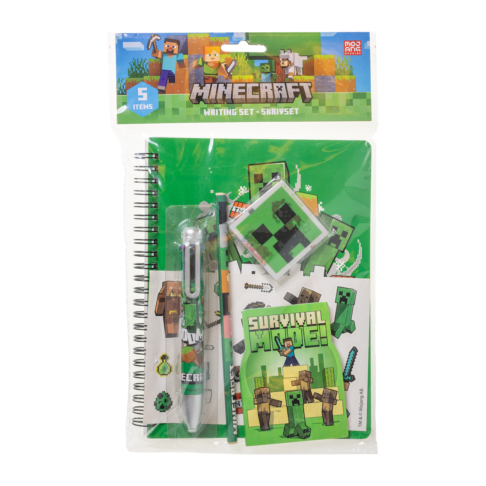Stor   Minecraft    Writing   Set   W    Multi - Col    Pen    166506128