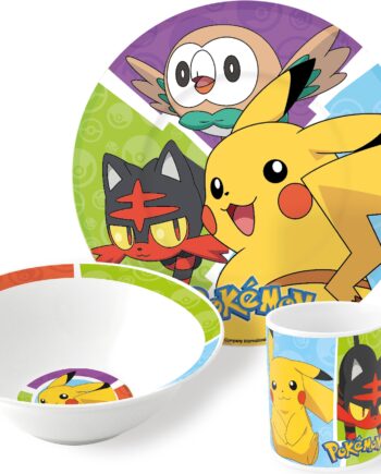 Stor     - Piece   Ceramic   Gift   Set   Pokémon    36965    Tallerken   Geekd   Dk