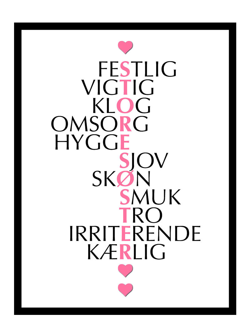 Storesøster   Citat   Plakat