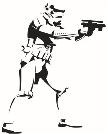 Stormtrooper   Wallsticker    Flot   Star   Wars   Wallsticker    46x58cm