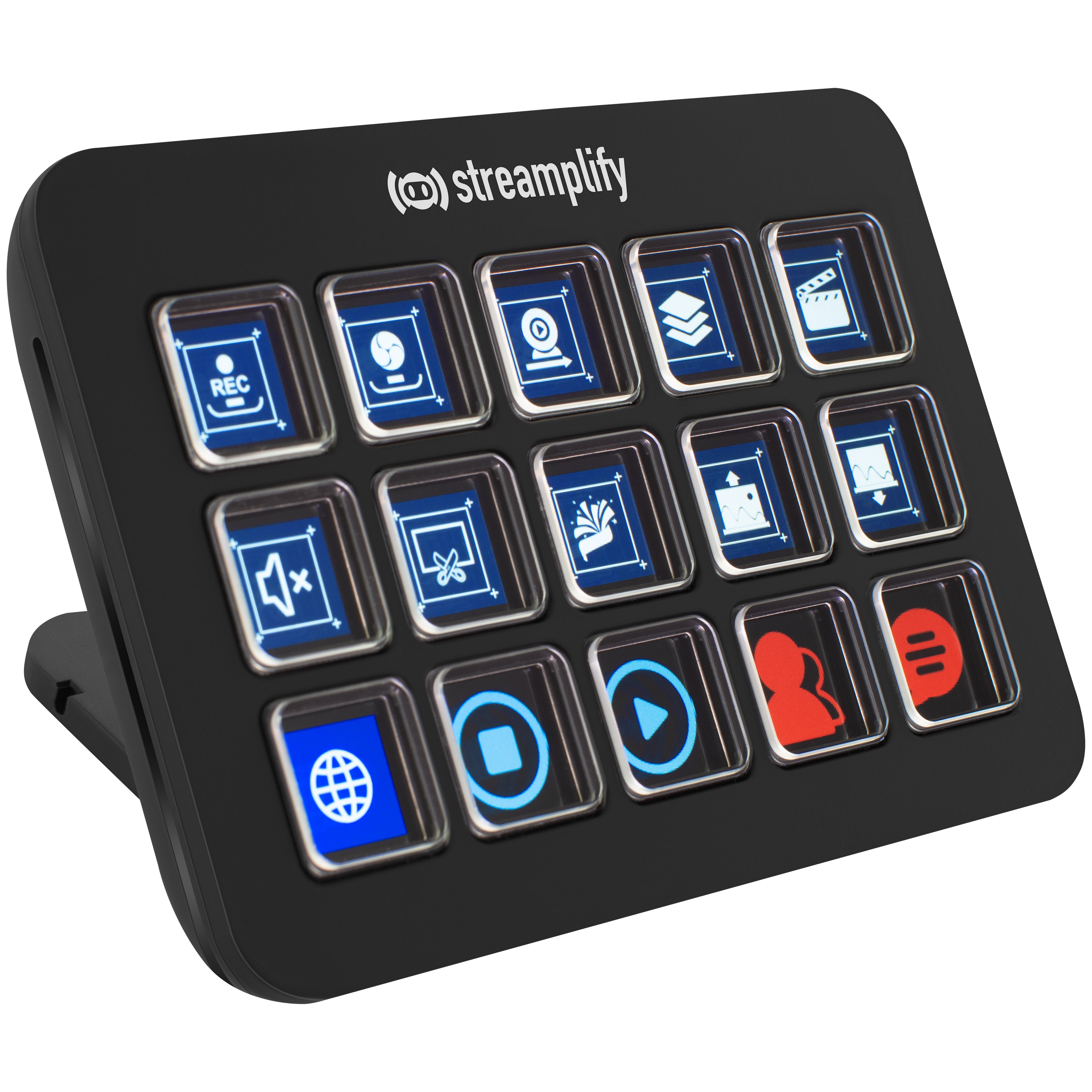 Streamplify   Streaming   Deck    15   Lcd   Knapper   Sort