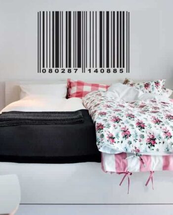 Stregkode   Med   Egne   Tal   Wallsticker