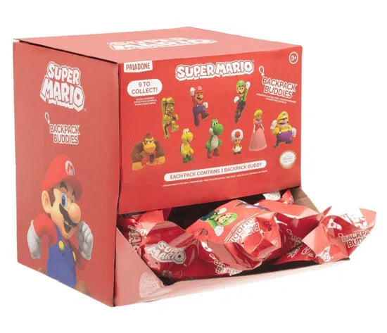 Super   Mario   Backpack   Buddies   Cdu   Of   24pcs   Geekd   Dk