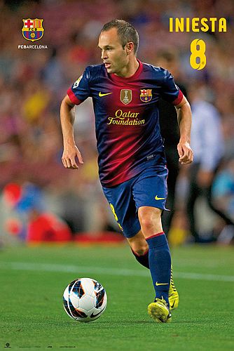 Super Tilbud Poster Plakat Iniesta 61x91 Cm