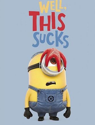 Super   Tilbud   Poster   Plakat    50   Minions   Well    This   Sucks   61x91       Cm