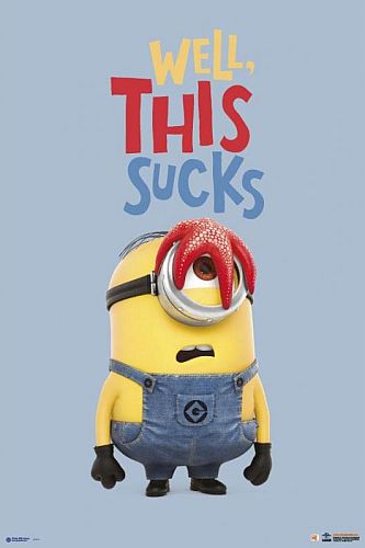 Super Tilbud Poster Plakat 50 Minions Well This Sucks 61x91 Cm