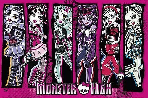 Super Tilbud Poster Plakat 33 Monster High Group 61x91 Cm