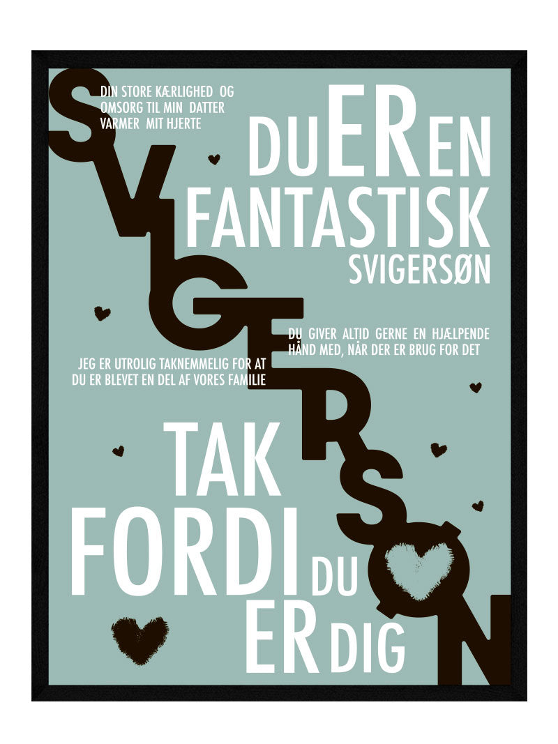 Svigersøn   Plakat   Personlig   Plakat